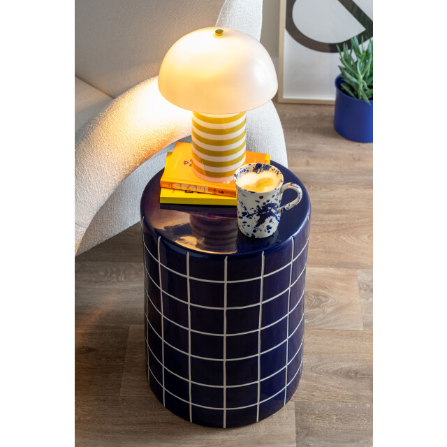 Leitmotiv bijzettafel retro tiles high - 33x33x44 cm 3555807 large