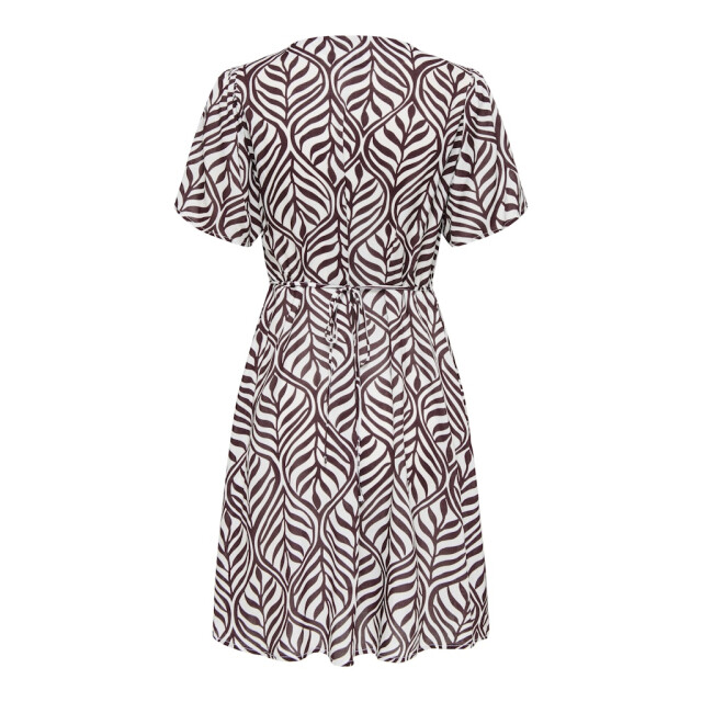 Only onlevida s/s short dress wvn noos 15237382 fudge kelly leaf 06311.820.0017 large