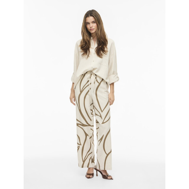Vila Viprisilla rw pants noos ecru dessin 4109.08.0064 large