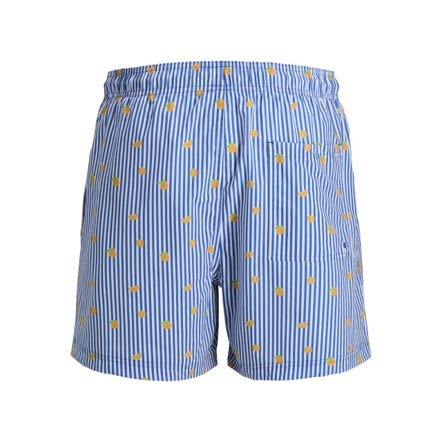 Jack & Jones Heren zwemshort jpstmaui breeze gestreept sinaasappel 12291425-Delft large