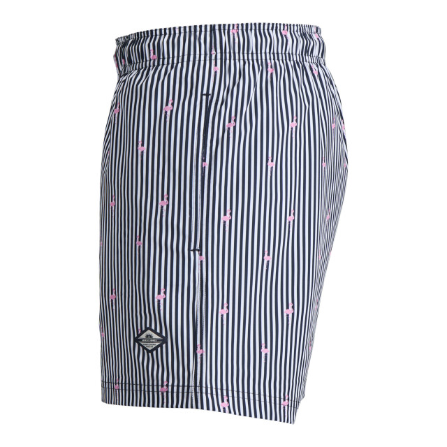 Jack & Jones Heren zwemshort jpstmaui breeze gestreept flamingo 12291425-Navy Blazer large