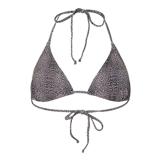 Pieces Dames triangel bikinitop pcbaomi zwart/luipaard print 17134624-Black MINI LEO large