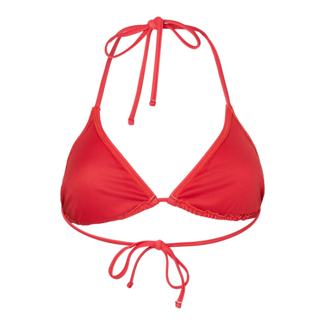 Pieces Dames triangel bikinitop pcbaomi effen 17134624-Lychee large