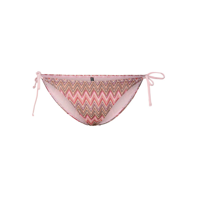 Pieces Dames strik brazilian bikini slip pcada roze golven print 17147281-Rose Shadow large
