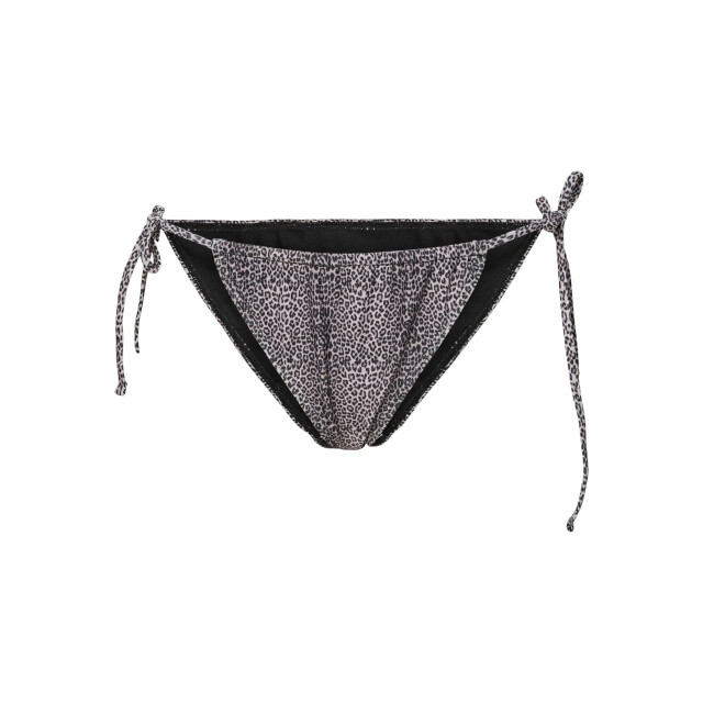 Pieces Dames strik bikini slip pcbaomi zwart/luipaard print 17158824-Black MINI LEO large
