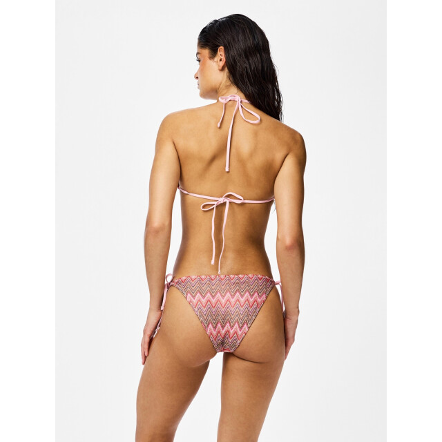 Pieces Dames strik brazilian bikini slip pcada roze golven print 17147281-Rose Shadow large