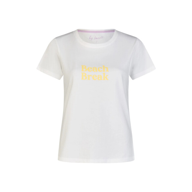 By Louise Dames shortama korte pyjama set geprint wit/multi BL-6280-02 large