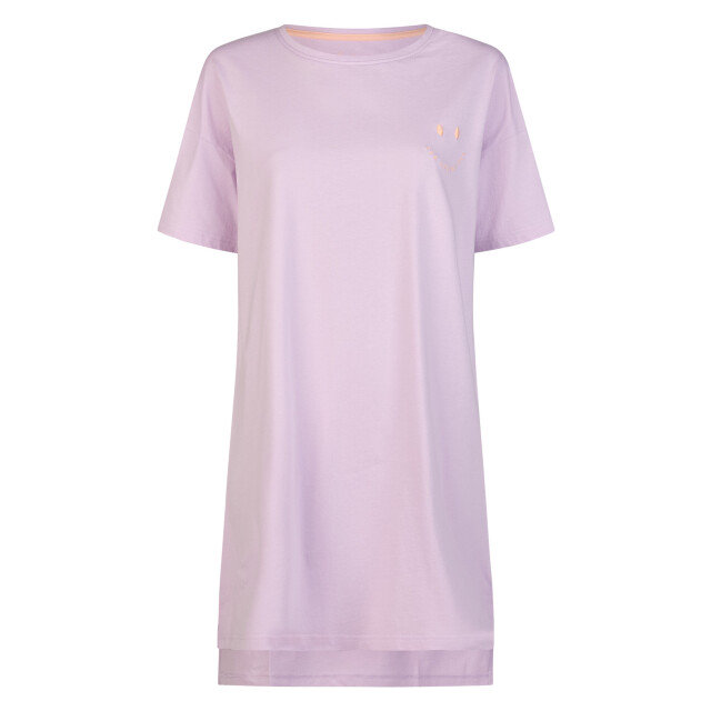By Louise Dames lang nachthemd korte mouw smile BL-6277-02 large