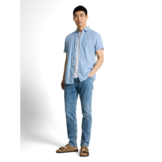 Tom Tailor Cotton linnen shirt ss licht 5319.31.0001 large