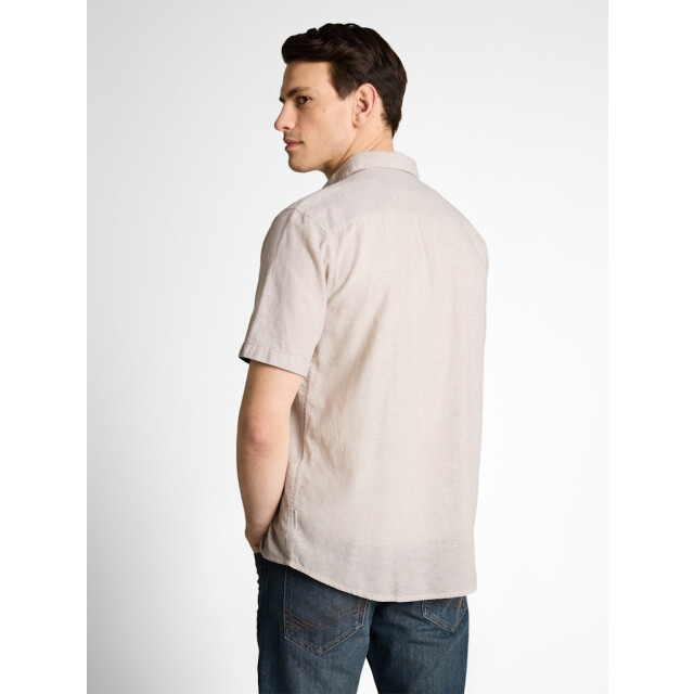 Tom Tailor Cotton linnen shirt ss beige 5319.05.0001 large