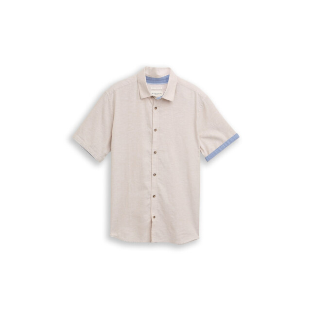 Tom Tailor Cotton linnen shirt ss beige 5319.05.0001 large