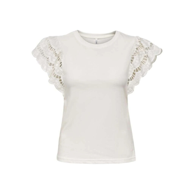 Only Onlmacy s/s o-neck mix top box jrs cloud dancer 15350374-177922 large