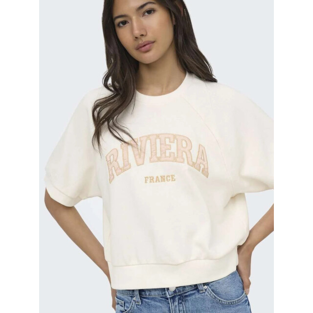 Only Onldaze s/s raglan ub swt cloud dancer/riviera 15376069-177922005 large