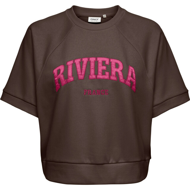 Only Onldaze s/s raglan ub swt chocolate martini/ri 15376069-286415008 large