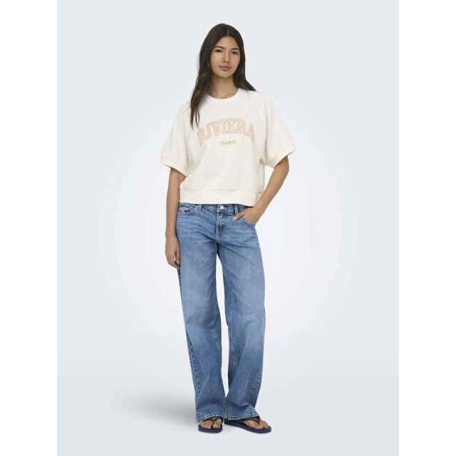 Only Onldaze s/s raglan ub swt cloud dancer/riviera 15376069-177922005 large