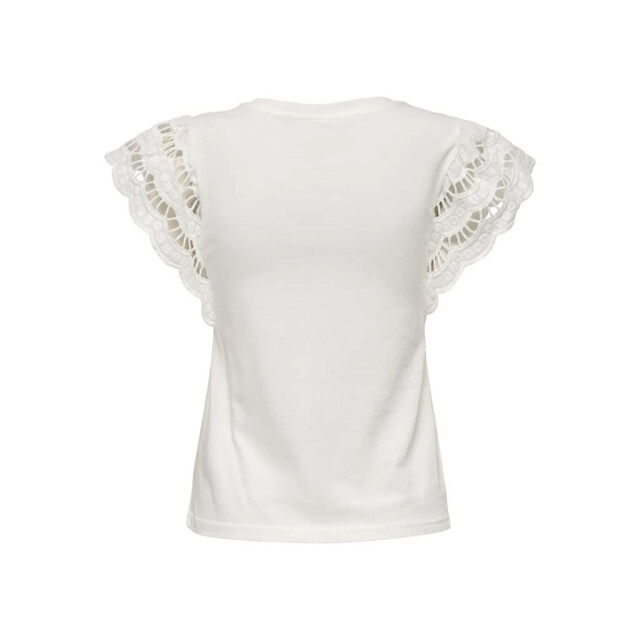 Only Onlmacy s/s o-neck mix top box jrs cloud dancer 15350374-177922 large