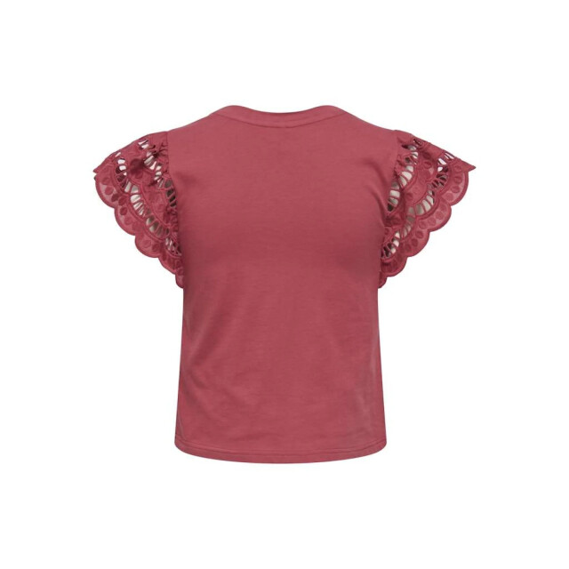 Only Onlmacy s/s o-neck mix top box jrs brick red 15350374-234335 large