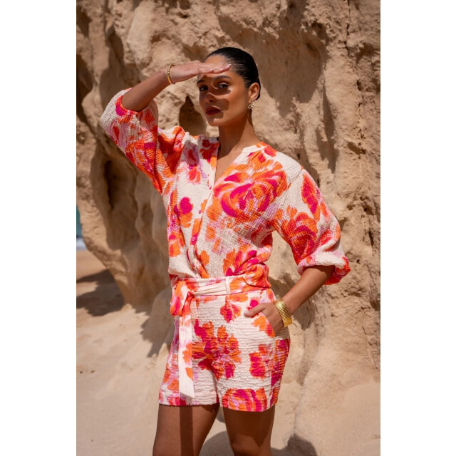 Geisha 63490-20 250 blouse orange/pink/sand 63490-20 250 large