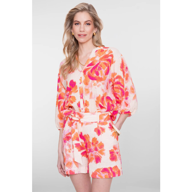 Geisha 63490-20 250 blouse orange/pink/sand 63490-20 250 large