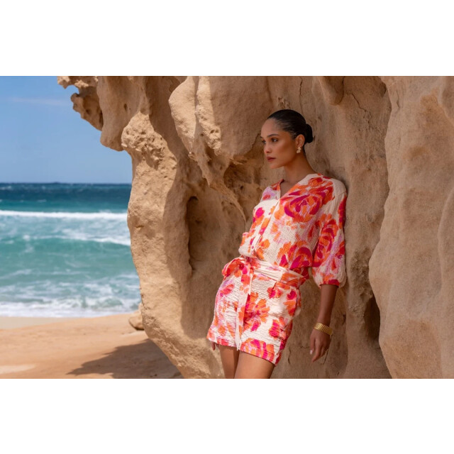 Geisha 63490-20 250 blouse orange/pink/sand 63490-20 250 large