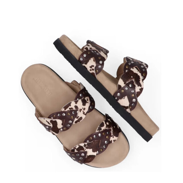 Maruti Evie hairon cow sandalen platte sandalen dames 66.1908.02-DO4 large