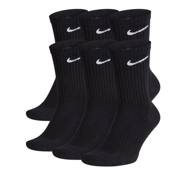 Nike Dames/heren sportsokken everyday cushion crew 6-pack SX7666 large