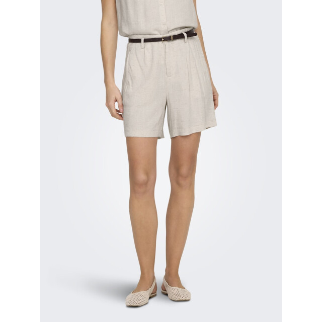 Only Onlsiesta hw belt lin bl shorts pnt noos beige 4159.05.0022 large