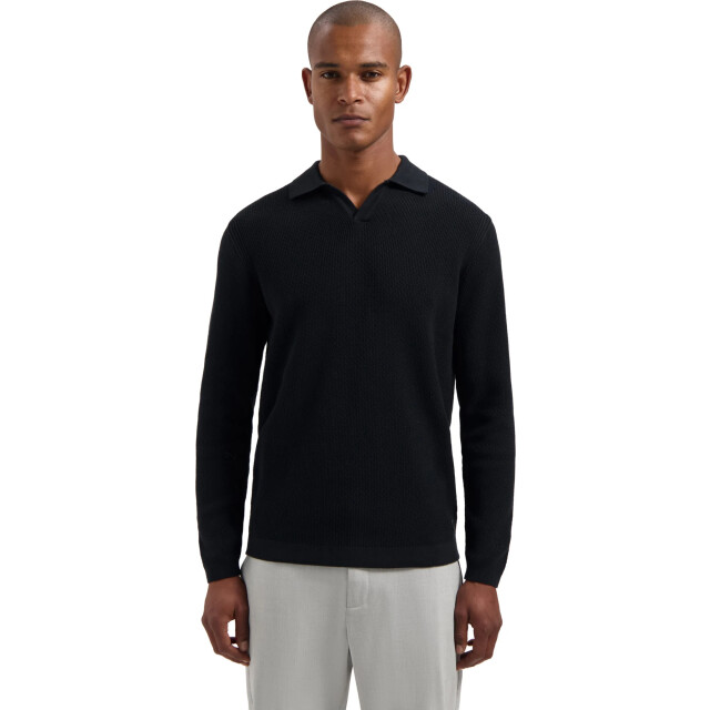 Dstrezzed Ds kostas longsleeve polo 405934-999 large