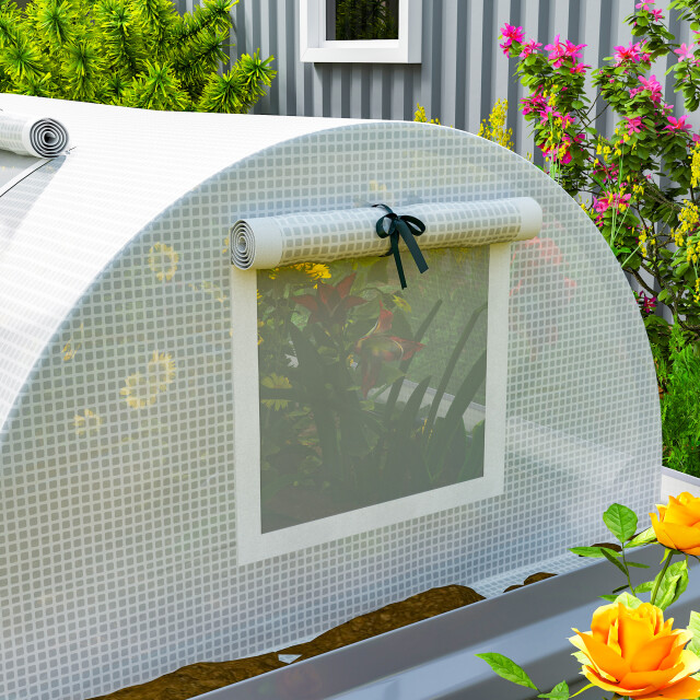 4goodz Foliekas tunnelkas met gaasvenster 200x80x45 cm - 3601085 large