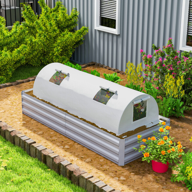 4goodz Foliekas tunnelkas met gaasvenster 200x80x45 cm - 3601085 large