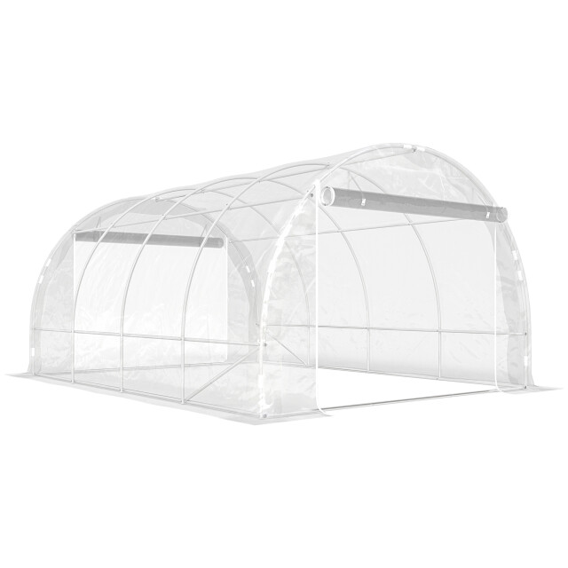 4goodz Foliekas 4x3x2 m inloopkas kweektent 8 ramen 2 deuren - 3601115 large