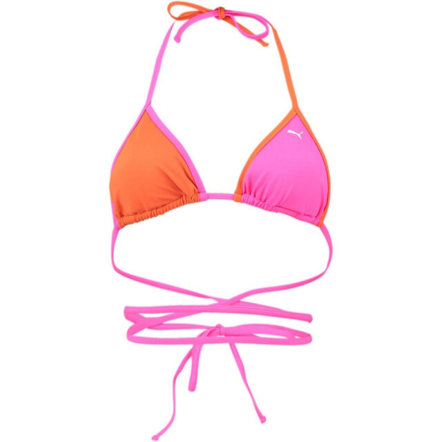 Puma Dames driehoek wikkel bikini top UTPP15350_pink large