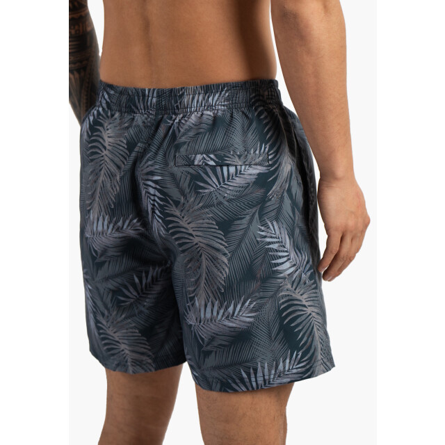 Happy Shorts Heren zwemshort palmbladeren print blauwgrijs HS-SW-1292 large