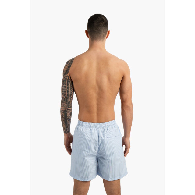 Happy Shorts Heren zwemshort lichtblauw gestreept HS-SW-1297 large