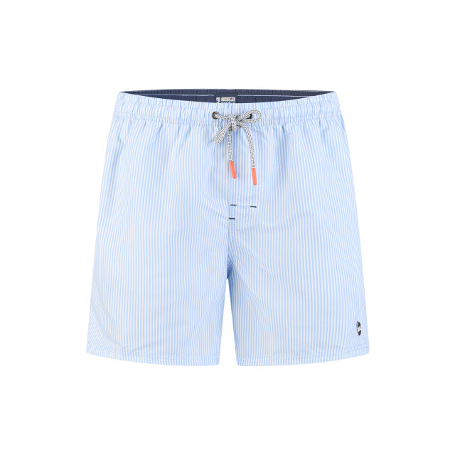 Happy Shorts Heren zwemshort lichtblauw gestreept HS-SW-1297 large