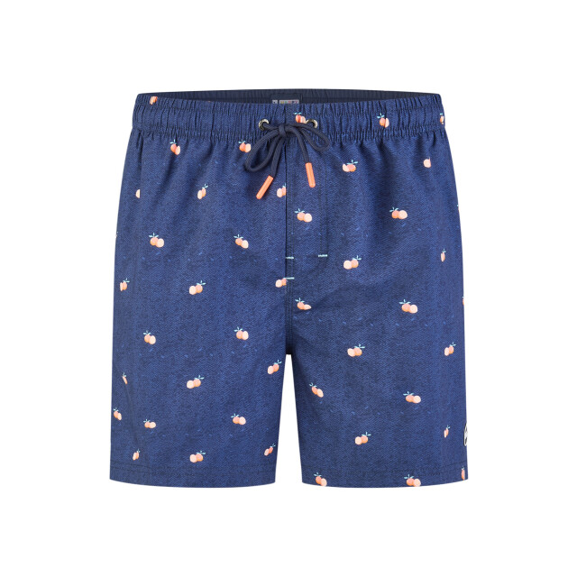 Happy Shorts Heren zwemshort donkerblauw manderijn fruit print HS-SW-1291 large