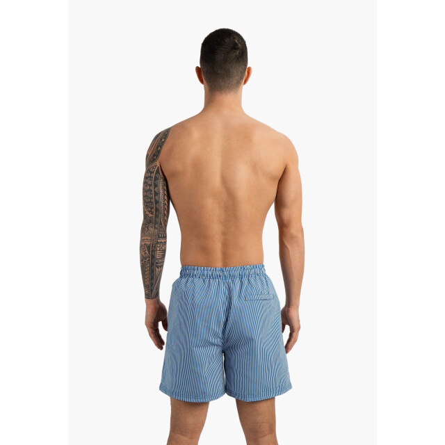 Happy Shorts Heren zwemshort donkerblauw gestreept HS-SW-1303 large