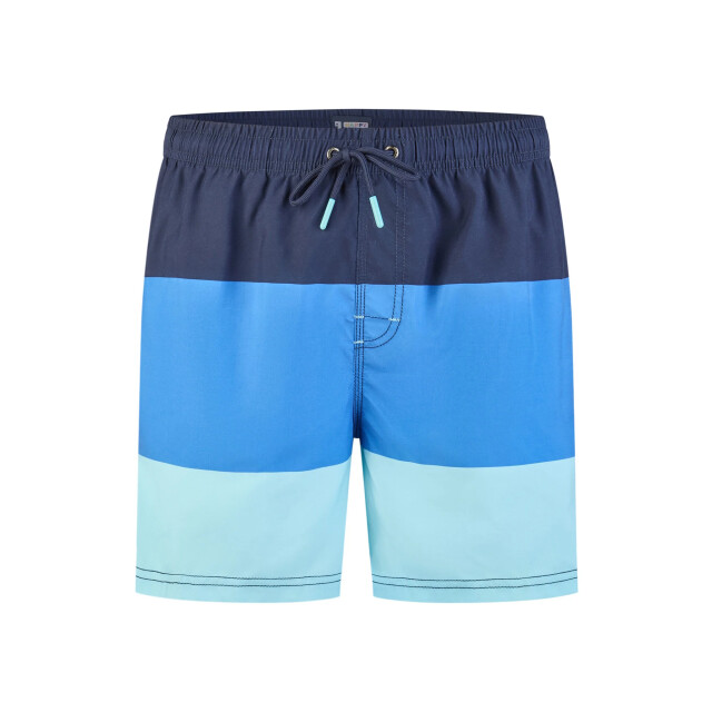 Happy Shorts Heren zwemshort colorblock print blauw HS-SW-1288 large
