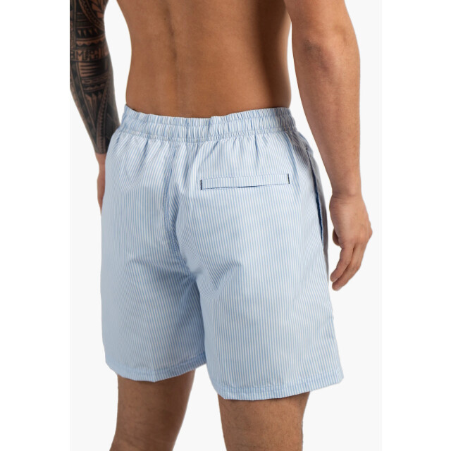 Happy Shorts Heren zwemshort lichtblauw gestreept HS-SW-1297 large