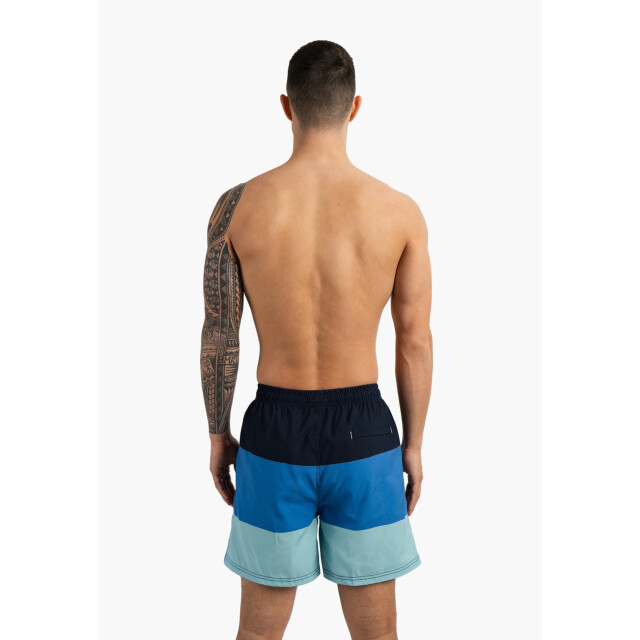 Happy Shorts Heren zwemshort colorblock print blauw HS-SW-1288 large