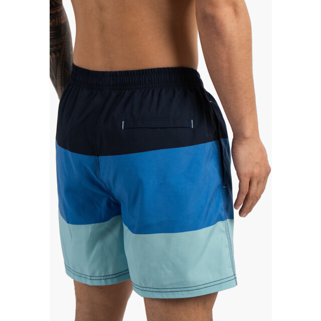 Happy Shorts Heren zwemshort colorblock print blauw HS-SW-1288 large