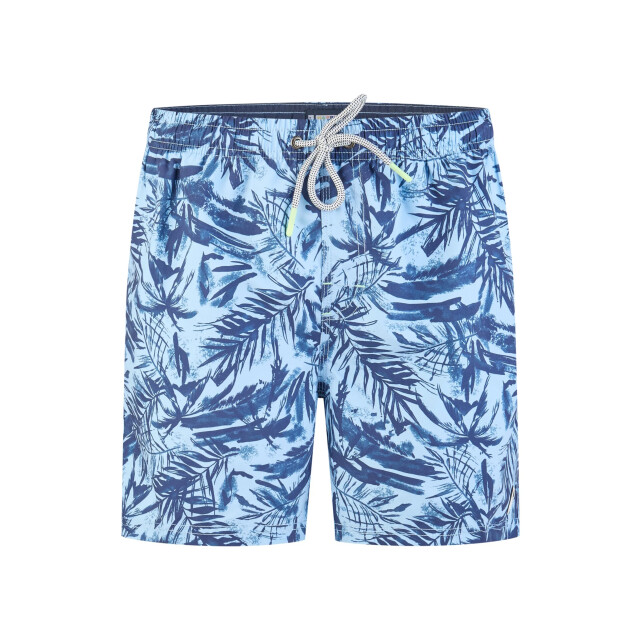 Happy Shorts Heren zwemshort palmbladeren print blauw HS-SW-1285 large