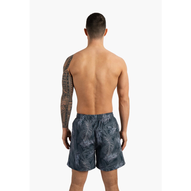 Happy Shorts Heren zwemshort palmbladeren print blauwgrijs HS-SW-1292 large