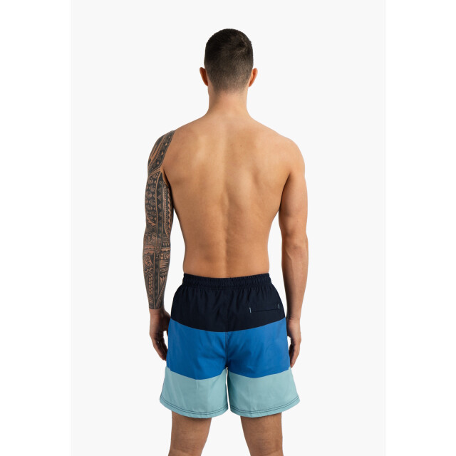 Happy Shorts Heren zwemshort colorblock print blauw HS-SW-1288 large