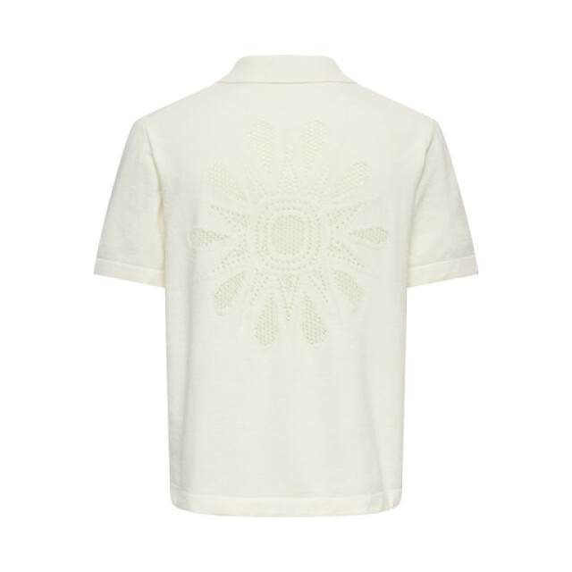 Only & Sons onsjam life reg ss shirt knit 22037745 egret 05632.198.0254 large
