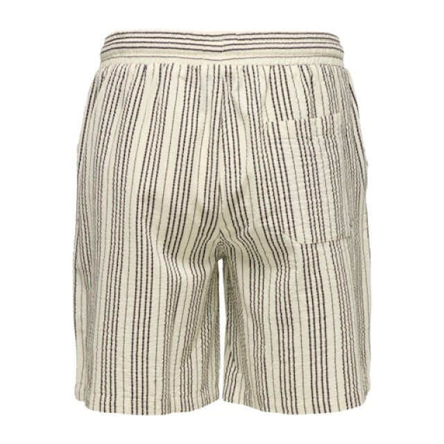 Only & Sons onscruz seersucker jogger shorts 22038002 antique white 05413.100.0003 large