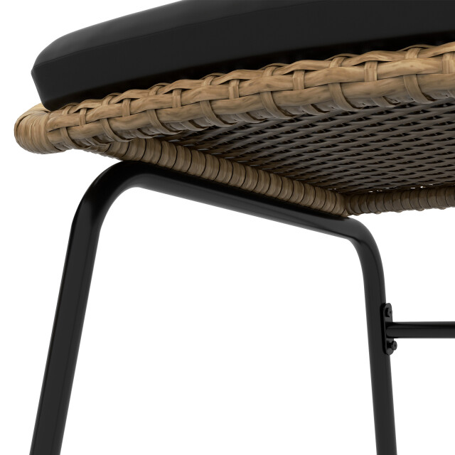 4goodz 3-delige tuinmeubelset met polyrattan stoelen - 3602781 large