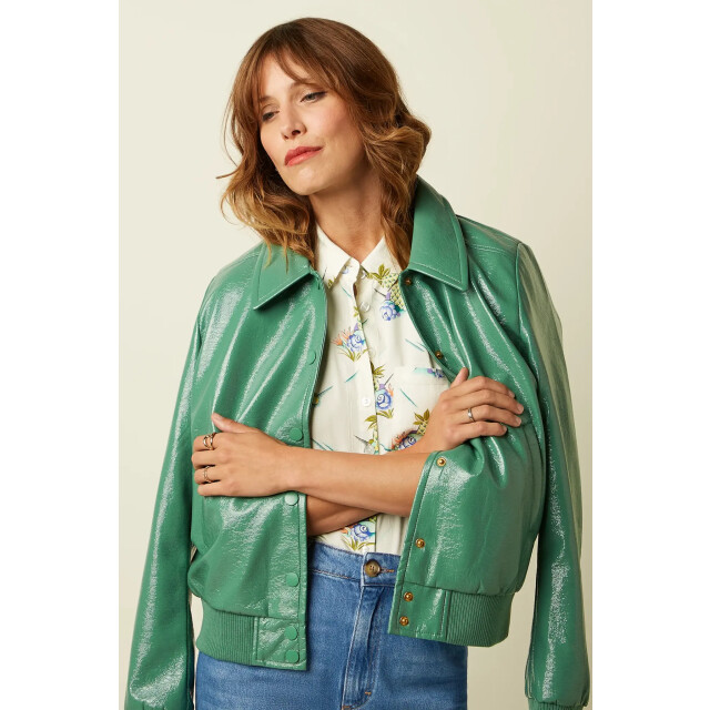 King Louie Isa jacket shine neptune green 10429 large