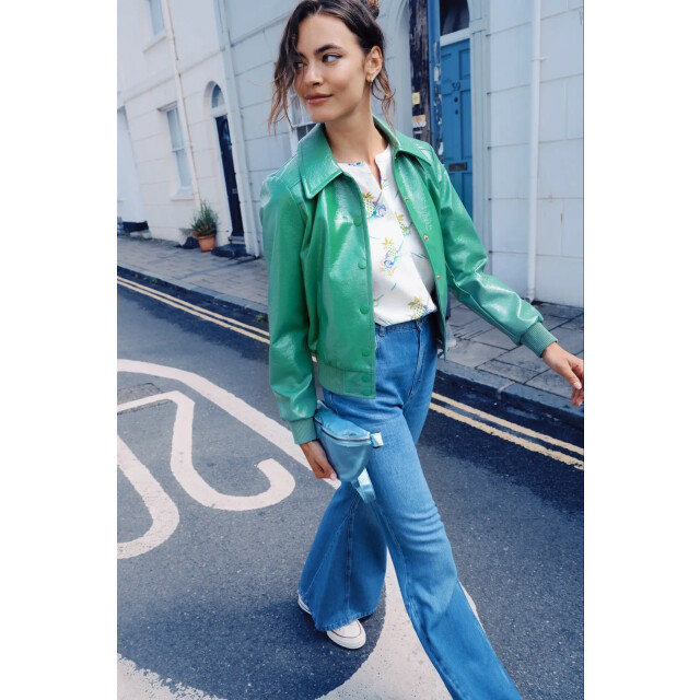 King Louie Isa jacket shine neptune green 10429 large