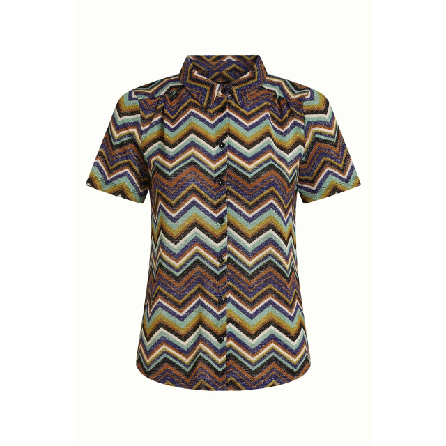 King Louie Maise blouse shio strong blue 10450 large